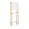 Organize It All 3-Shelf White Bamboo Over the Toilet Cabinet